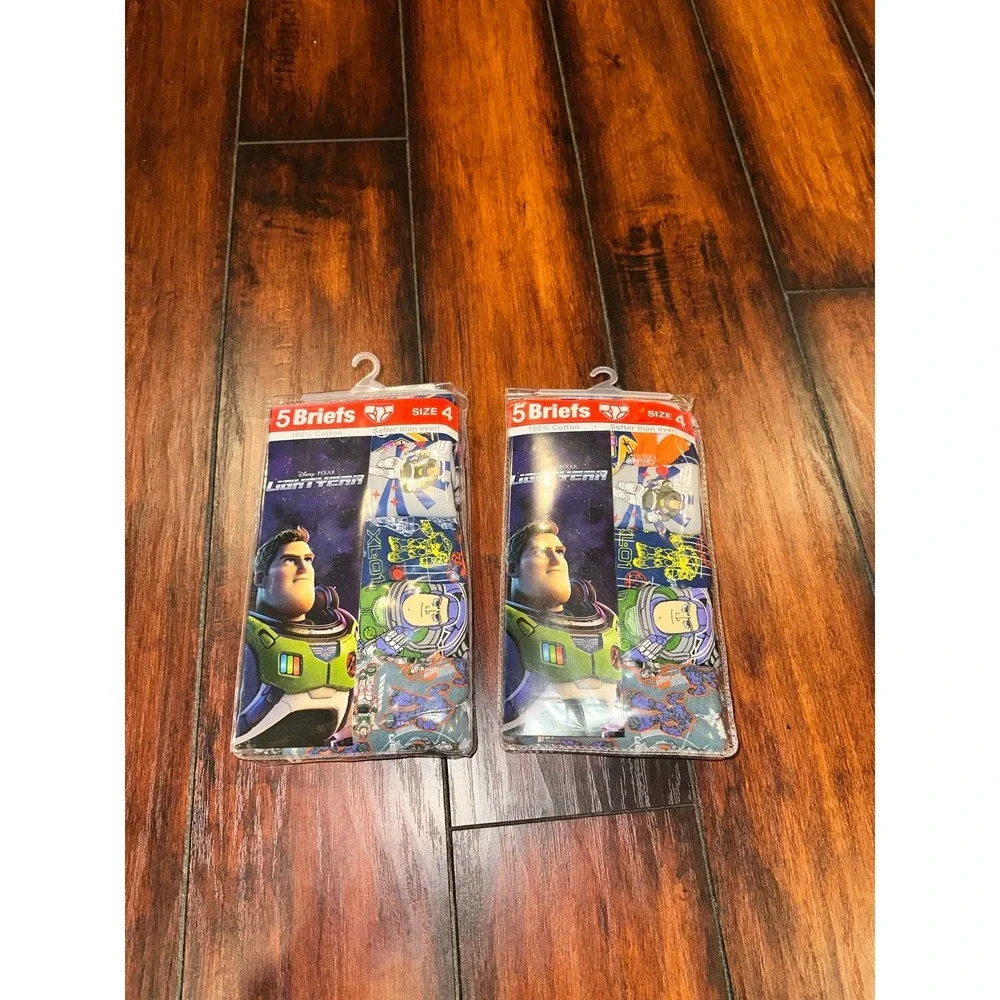 Boys bundle 2 packs‎ Briefs Size 4 Buzz Lightyear Underwear 5 Pack New